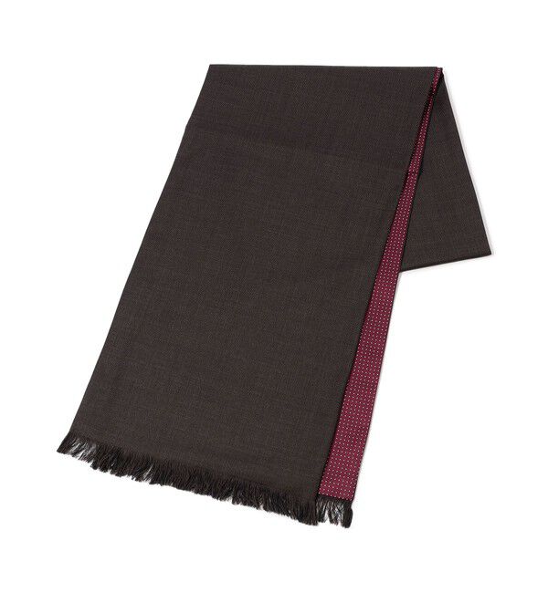 TOMORROWLAND GOODS「STEFANO BIGI シルク リバーシブルストール」|ストール|38 ダークレッド系