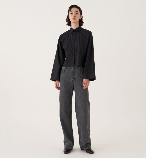 DES PRES「ソフトストレッチサテン バックブラウジングブラウス」|シャツ・ブラウス|