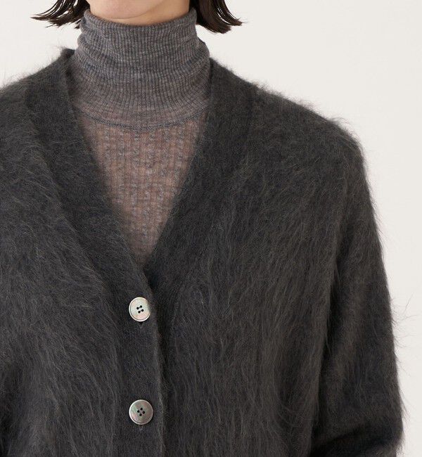 DES PRES「ピュアカシミヤファー Vネックカーディガン」|カーディガン|