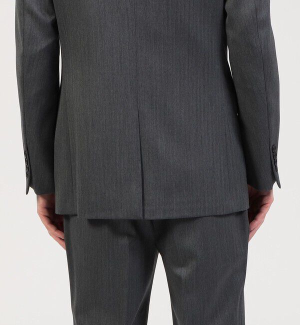 TOMORROWLAND MENS「Super100'sウール へリンボーン シングルブレステッド2Bジャケット」|スーツ|