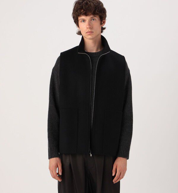 GALERIE VIE「ダブルフェイスジッパー ベスト」|ダウンベスト・ベスト|