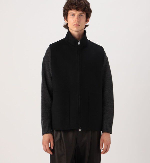 GALERIE VIE「ダブルフェイスジッパー ベスト」|ダウンベスト・ベスト|