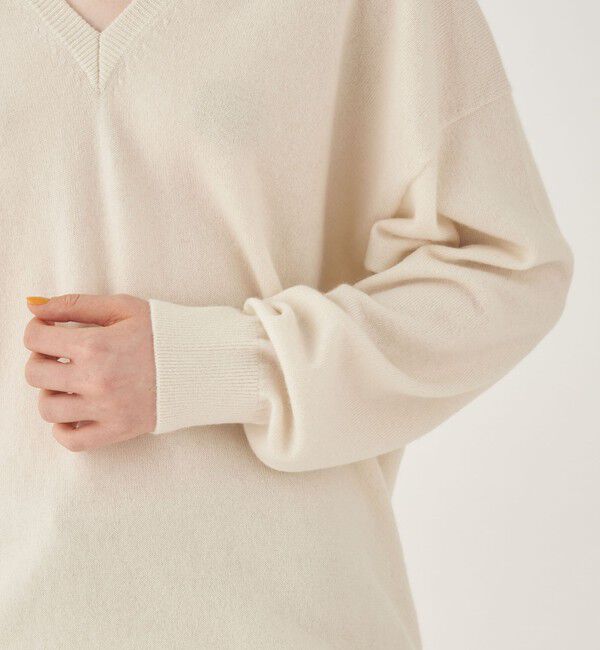 GALERIE VIE「モンゴルカシミヤ Vネックプルオーバー」|ニット・セーター|