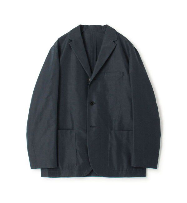 TOMORROWLAND MENS「ウールシルク シングルブレステッド3Bジャケット」|テーラードジャケット|69 ネイビー