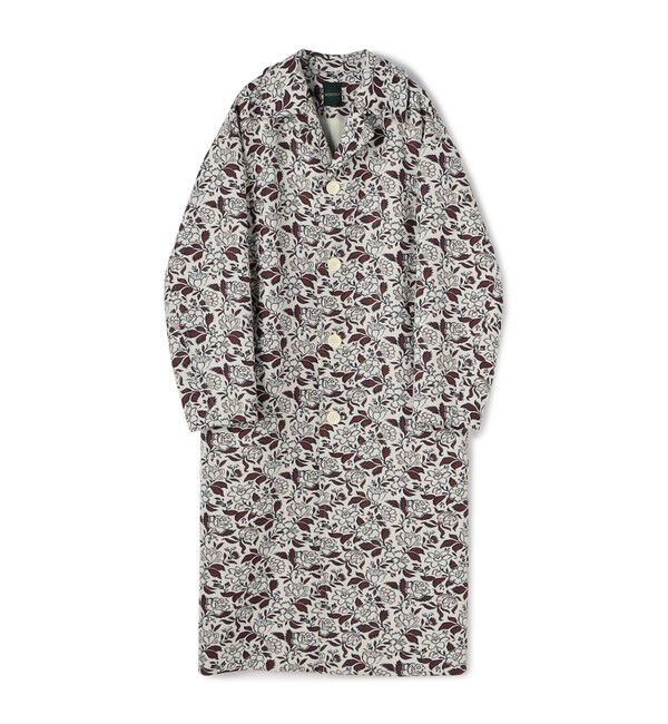 SOULEIADO「ポリエステルレーヨンジャカード チェスターコート」|チェスターコート|38 ダークレッド系