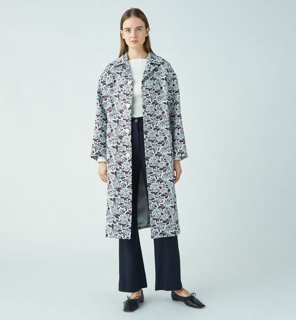 SOULEIADO「ポリエステルレーヨンジャカード チェスターコート」|チェスターコート|