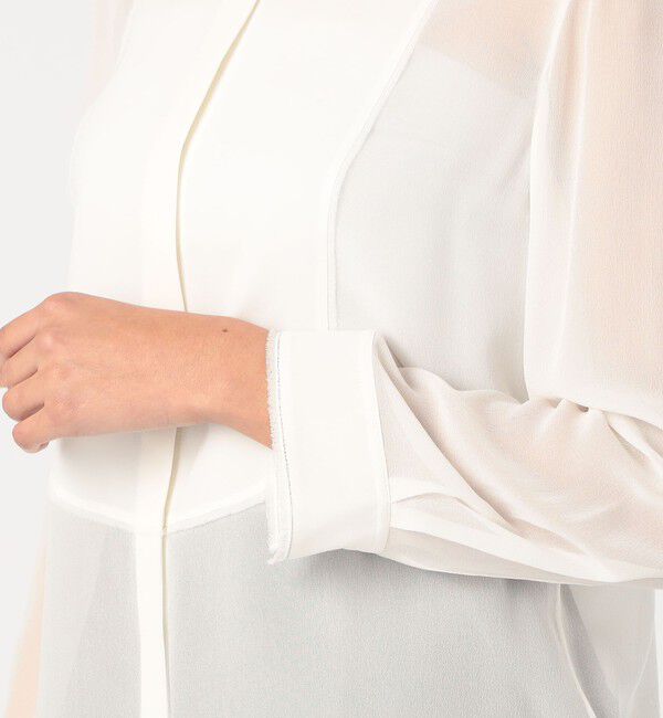 DES PRES「シルクシフォン ブザムブラウス」|シャツ・ブラウス|