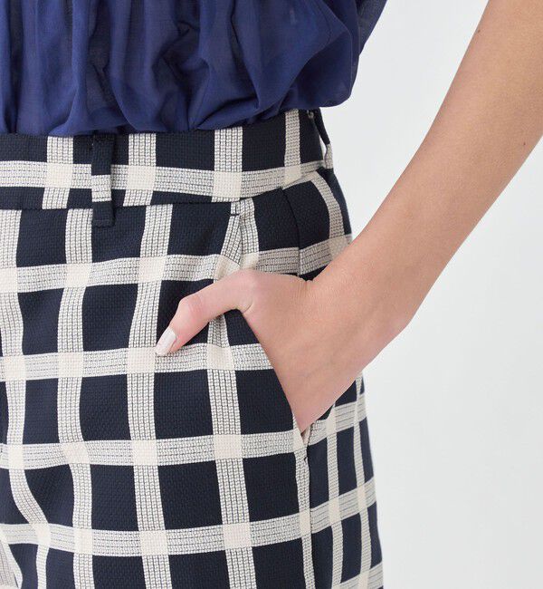 TOMORROWLAND collection「ドビータッターチェック ワイドストレートパンツ」|その他|