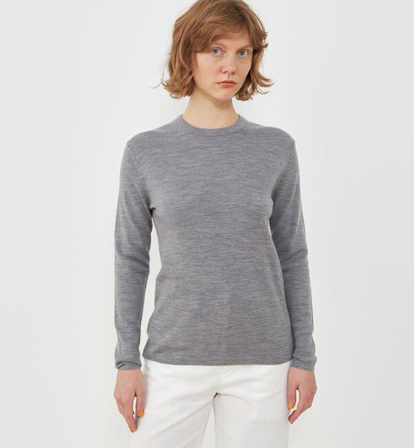 GALERIE VIE「ウールスムース クルーネックプルオーバー」|ニット・セーター|