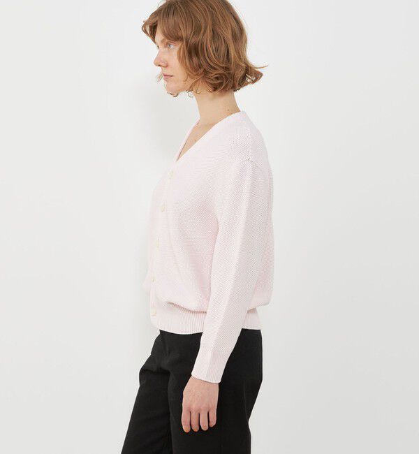 GALERIE VIE「コットンカノコ  Vネックカーディガン」|カーディガン|