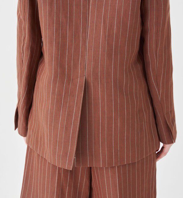 MACPHEE「ダブルカバーリネン ピークドラペルジャケット」|テーラードジャケット|