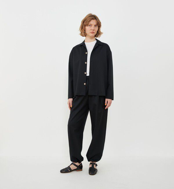 GALERIE VIE「ウォッシャブルギャバイージーパンツ」|チノ|