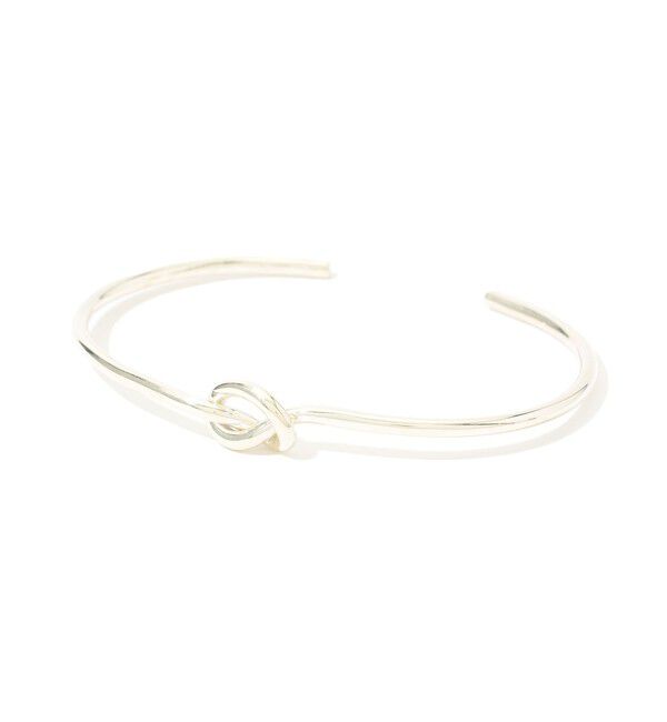 TOMORROWLAND GOODS「Nina&Jules Notted Narrow シルバーバングル」|ブレスレット・バングル|81 シルバー