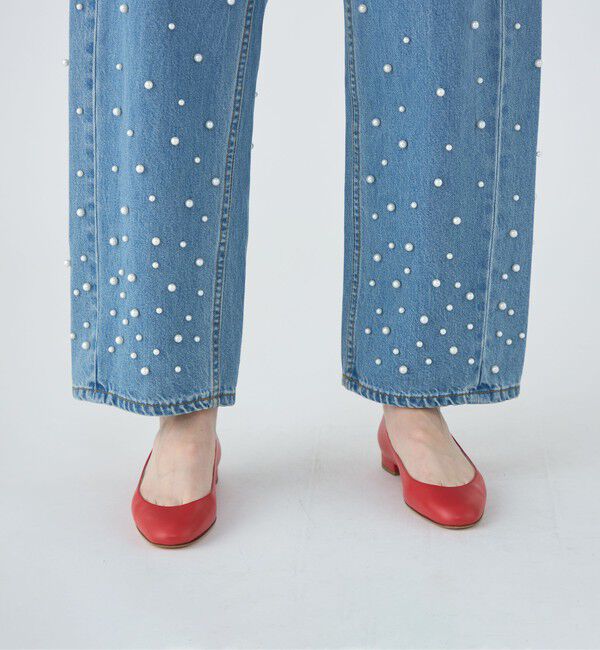 MACPHEE「【WEB限定】パールデニム コクーンテーパードパンツ」|デニム|