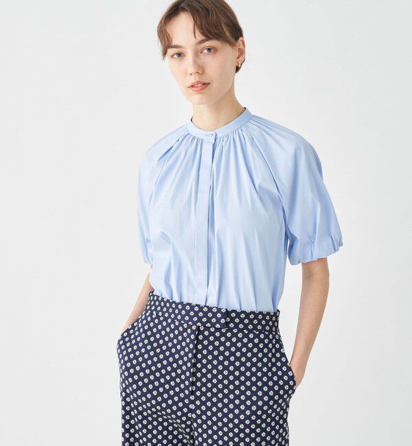 TOMORROWLAND collection「ストレッチブロード パフスリーブブラウス」|シャツ・ブラウス|