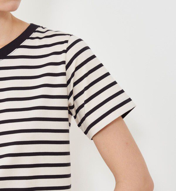 GALERIE VIE「ファインコットンボーダー クルーネックTシャツ」|Tシャツ・カットソー|