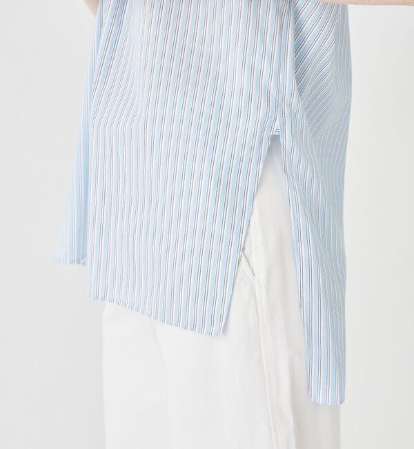 MACPHEE「コットンブロード ハイネックシャツ」|シャツ・ブラウス|