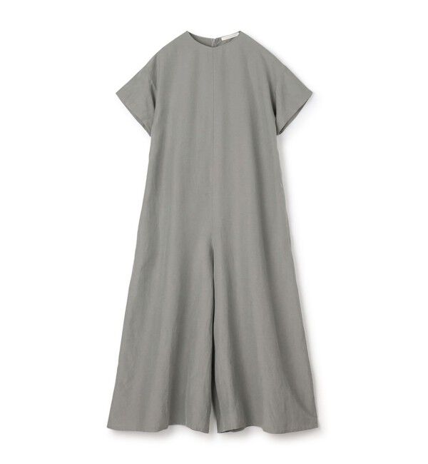 GALERIE VIE「リネンキュプラシルクコンパクト オールインワン」|オールインワン|53 カーキグレー