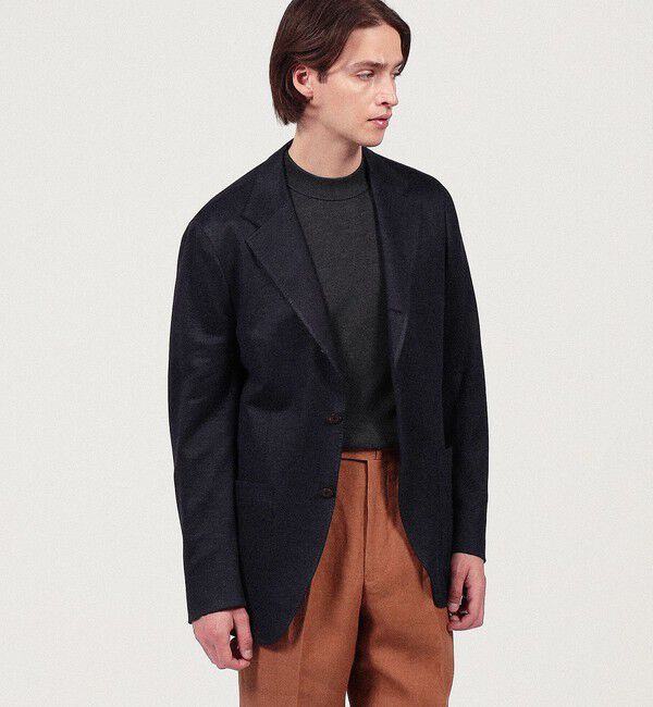 TOMORROWLAND MENS「ラミーメッシュ シングルブレステッド3Bジャケット」|テーラードジャケット|