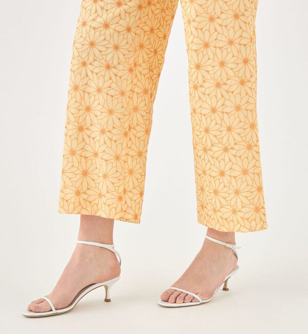 TOMORROWLAND collection「サンフラワーエンブロイダリー ワイドストレートパンツ」|その他|