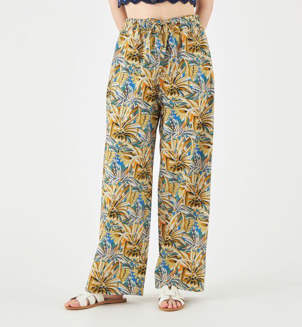 SOULEIADO「ジャングルプリント イージーストレートパンツ」|その他|