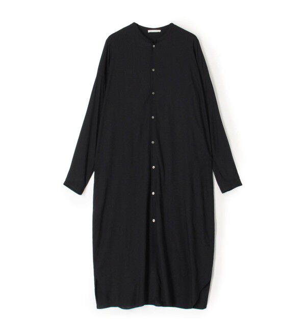 GALERIE VIE「ウォッシャブルレーヨン シャツワンピース」|ワンピース|69 ネイビー