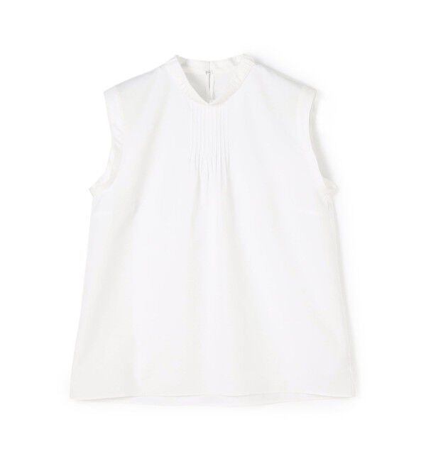 TOMORROWLAND collection「コンパクトブロード プリーツカラーブラウス」|シャツ・ブラウス|11 ホワイト