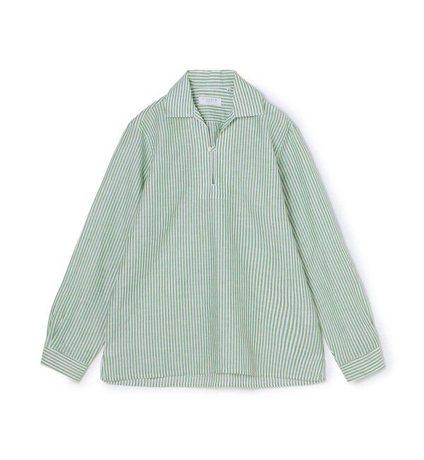 TOMORROWLAND MENS「コットンリネン プルオーバースキッパーシャツ」|シャツ・ブラウス|54 グリーン系