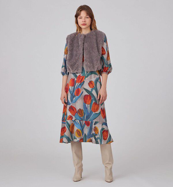 Ballsey「ランダムファー ショートベスト」|ベスト・ジレ|