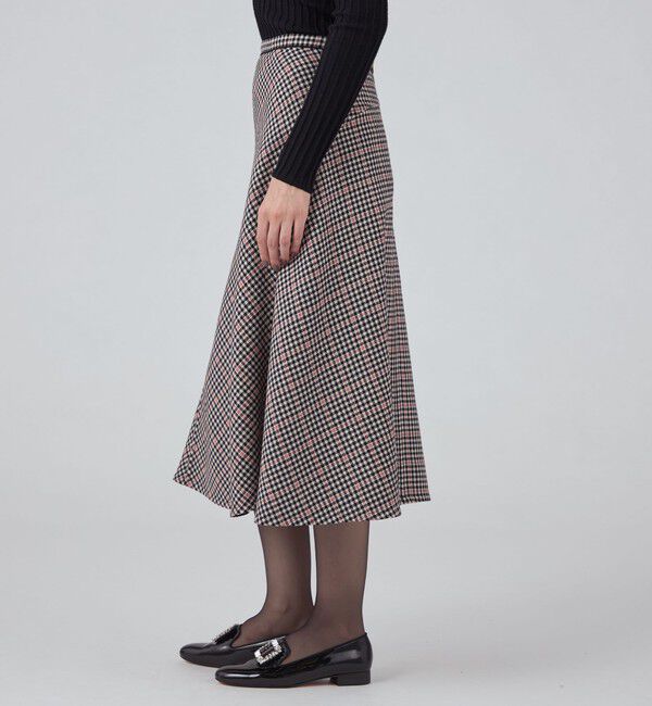 TOMORROWLAND collection「タッターギンガムリバー サークルスカート」|フレア|