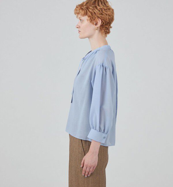 MACPHEE「ポリステルウールボイル ボウタイブラウス」|シャツ・ブラウス|