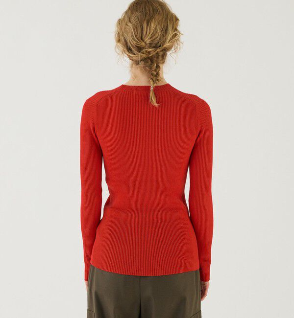 GALERIE VIE「プルミエールウールリブ クルーネックプルオーバー」|ニット・セーター|