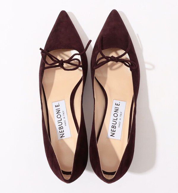 TOMORROWLAND GOODS「NEBULONI E. スエードリボンパンプス」|パンプス|
