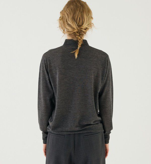 GALERIE VIE「ウーステッドカシミヤ ポロカラーカーディガン」|カーディガン|