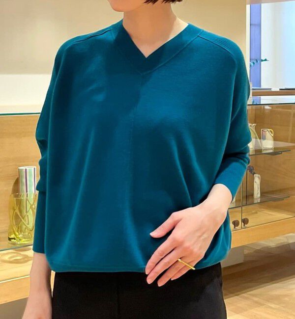 Ballsey「バウンススムース ワイドプルオーバー」|ニット・セーター|59 グリーン