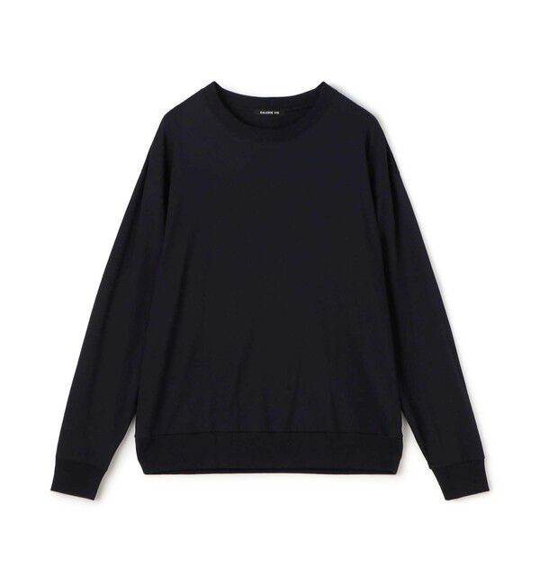 GALERIE VIE「コットンシルクジャージー ロングスリーブプルオーバー」|Tシャツ・カットソー|69 ネイビー