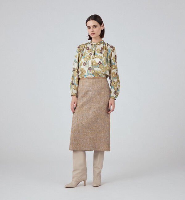 TOMORROWLAND collection「ストーンガーデンプリント ボウタイブラウス」|シャツ・ブラウス|