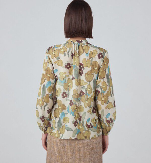 TOMORROWLAND collection「ストーンガーデンプリント ボウタイブラウス」|シャツ・ブラウス|