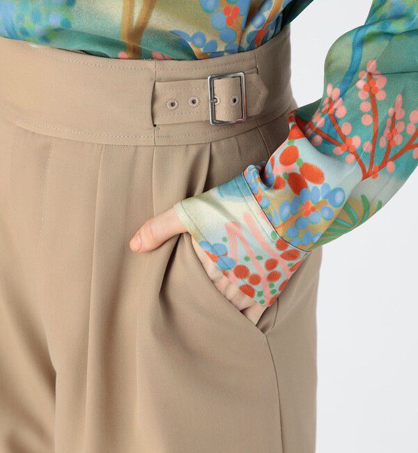 CABaN「ウールライトギャバジン グルカパンツ」|チノ|