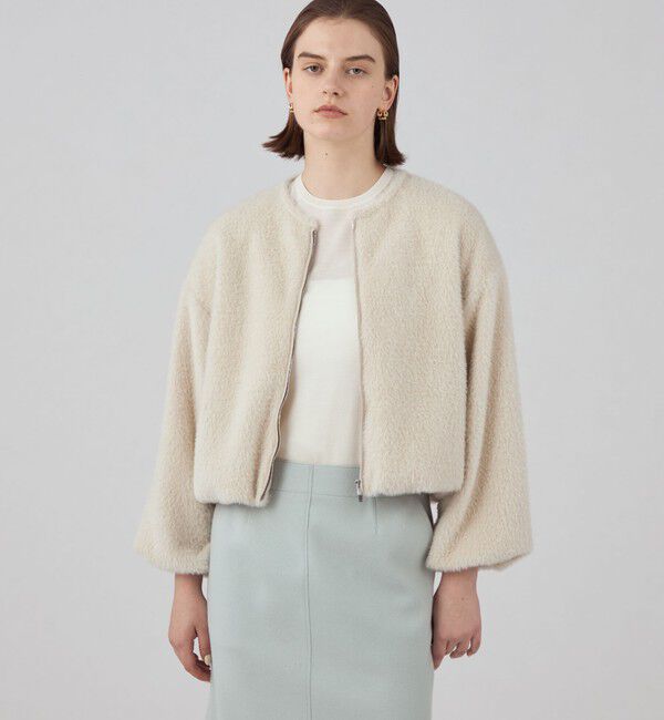 Ballsey「シャギージャージー ショートコクーンブルゾン」|ブルゾン・スタジャン|