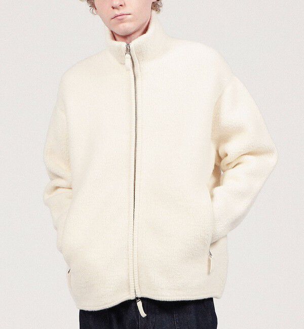 TOMORROWLAND MENS「TOMORROWLAND tricot ウールパイルニットブルゾン」|ニット・セーター|