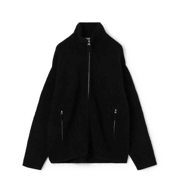 TOMORROWLAND MENS「TOMORROWLAND tricot ウールパイルニットブルゾン」|ニット・セーター|19 ブラック