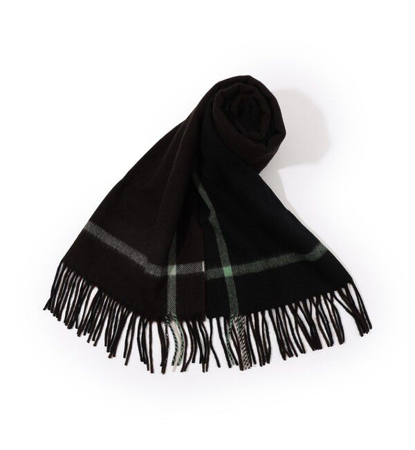 TOMORROWLAND GOODS「Joshua Ellis CHECKストール」|ストール|48 ダークブラウン系