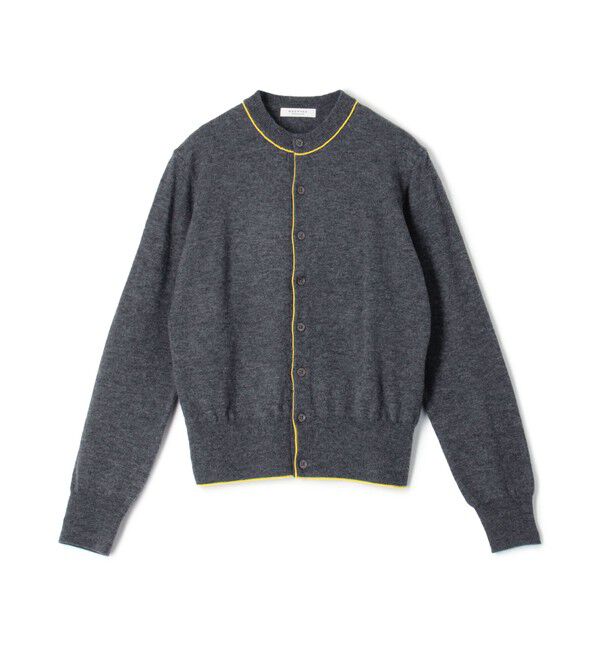 MACPHEE「プレーンウール クルーネックカーディガン」|カーディガン|16 グレー系