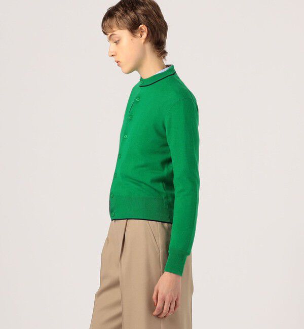 MACPHEE「プレーンウール クルーネックカーディガン」|カーディガン|