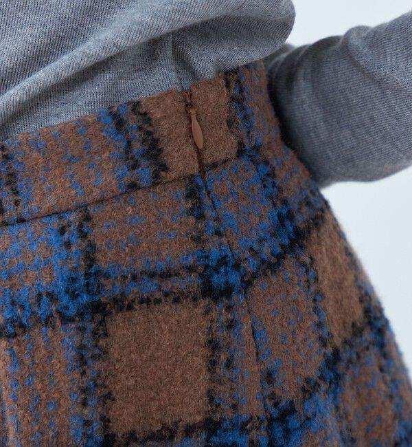 TOMORROWLAND collection「ループチェック バレルスカート」|スカート|