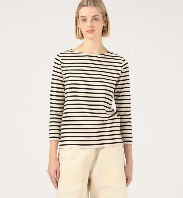 GALERIE VIE「ファインコットン ボートネックプルオーバー」|Tシャツ・カットソー|