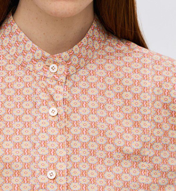 BACCA「コットンリバティプリント スプリングブラウス」|シャツ・ブラウス|