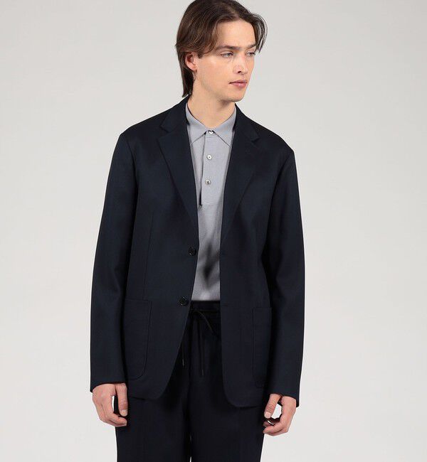 TOMORROWLAND MENS「ウールポリエステル シングルブレステッド 2Bジャケット V.B.CANONICO」|テーラードジャケット|