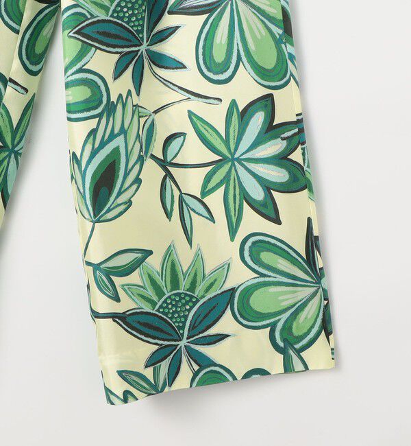 CABaN「シルクツイル COLETTEフラワープリントパンツ」|チノ|